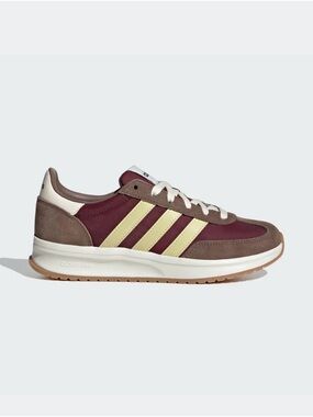Adidas Retro Burgundy Cream Stripe Sneakers | Gum Sole | Women’s 7.5 | NWOB.